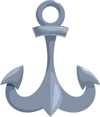 Classic anchor symbolizing stability and security, ideal for maritime or nautical themed projects
