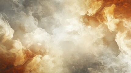 Abstract cloudscape in warm tones with dynamic textures
