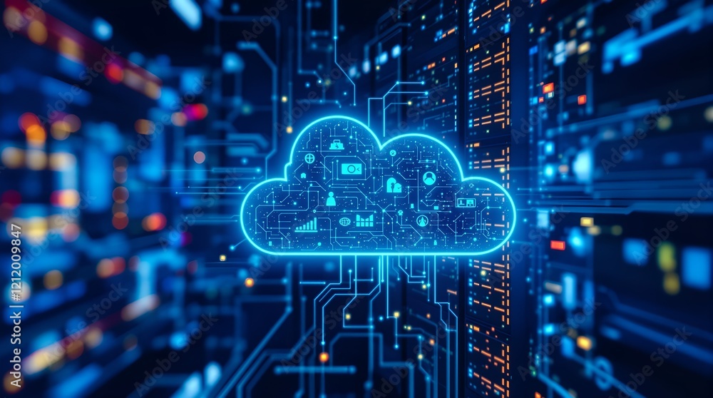 Poster revolutionizing it: cloud computing for data storage, virtualization, and reliable network services