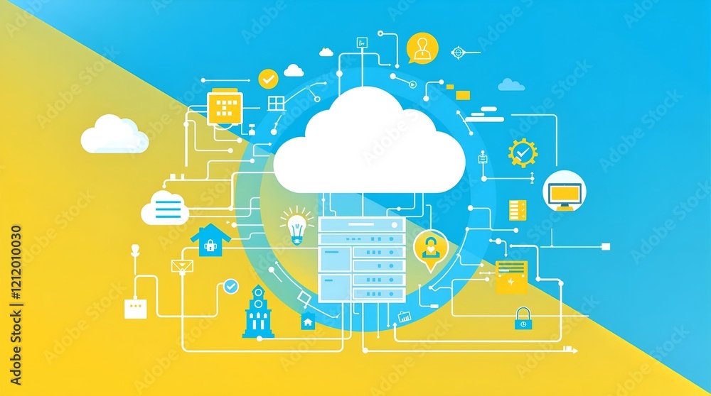 Poster harnessing cloud computing: scalable, secure, and flexible solutions for modern technology infrastru