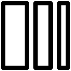 Neubrutalist shape. Editable stroke vector icon.