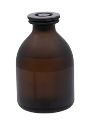 Dark brown bottle isolated on transparent background (PNG File)