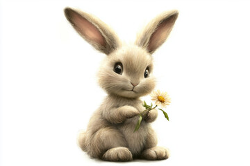 Obraz premium white rabbit