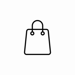 Shopping bag retail store icon vector sign