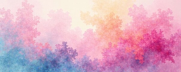 Subtle watercolor washes, blended pastel hues, illustration, abstract