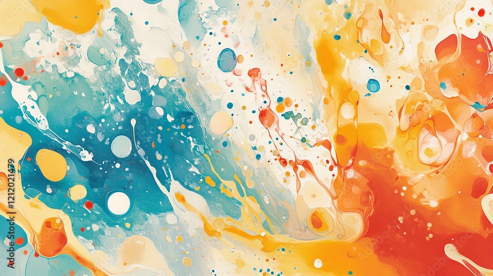 Poster Vibrant colorful background with a textured pattern, blending gradients and abstract designs, perfect for creative projects.

