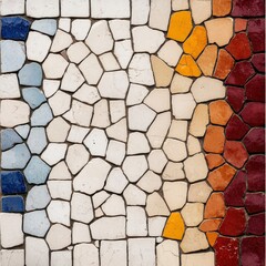 Colorful Mosaic Tiles in Various Shapes and Patterns