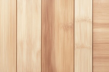 Fototapeta premium A close-up view of varying shades of bamboo flooring planks, showcasing natural wood textures and patterns.