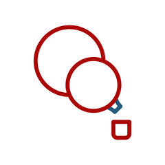 Abstract Red Circle Pouring Design