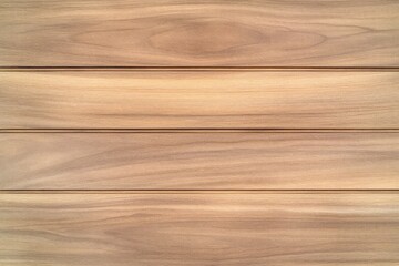 Naklejka premium A smooth, natural wood surface with a warm, light brown tone, featuring horizontal planks that create a simple yet elegant texture.