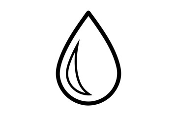 Fototapeta premium Raindrop with Thin Outline