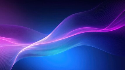 Fototapeta premium Abstract colorful light waves background in violet, pink, blue and green tones, perfect for digital art, design projects, or technology concepts representations