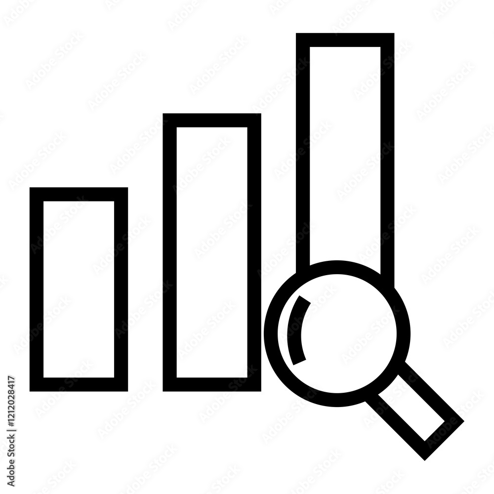 Poster analytics vector icon