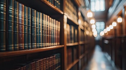 A serene scene of a law library filled with resources about the justice system, highlighting the importance of knowledge