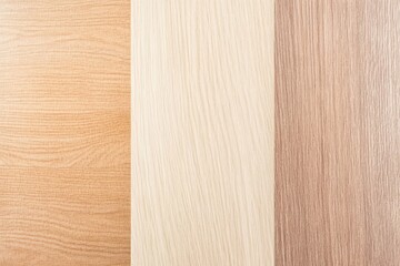 A photo showcasing three wooden panels in varying shades, highlighting their natural textures and...