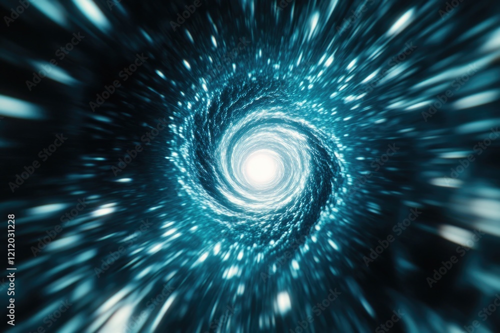 Aufkleber A spiral shaped object is placed in the center of a dark background, perfect for representing abstract concepts or adding visual interest to designs
