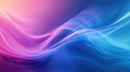 Fototapeta premium Abstract Waves of Light in Pink and Blue Tones with Soft Gradients Creating a Dreamy and Ethereal Background for Design Projects or Artistic Use