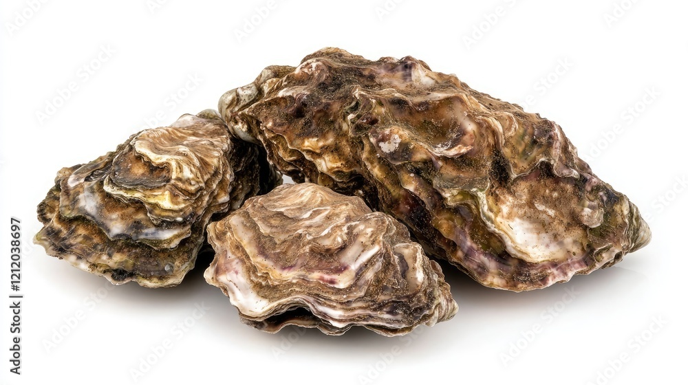 Poster fresh oysters on display for culinary enthusiasts generative ai