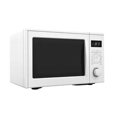 Isolated White Microwave Oven