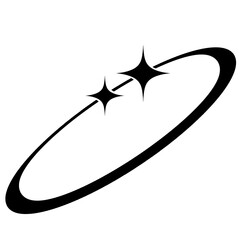 Y2K Elements. Minimalism Geometric Shapes. Star with line