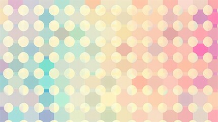 A seamless dotted pattern of soft pastel colors, with each dot perfectly placed to create a subtle, soothing gradient effect.