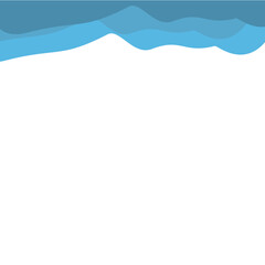 Blue Top Wave Border