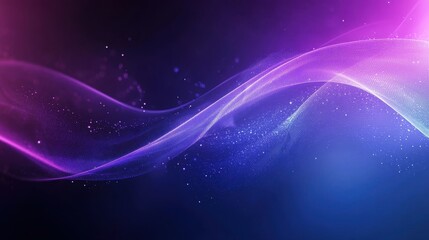 Obraz premium Abstract wave background with vibrant pink and purple colors, creating a mesmerizing blend of light, texture, and depth suitable for modern design needs and artistic expressions.