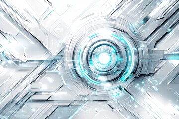 Obraz premium Pattern design with futuristic technology concept.