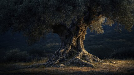 Fototapeta premium Ancient Tree Roots In A Forest 