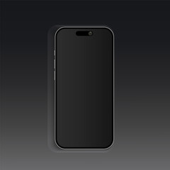 Mockup mobile on black background for decoration