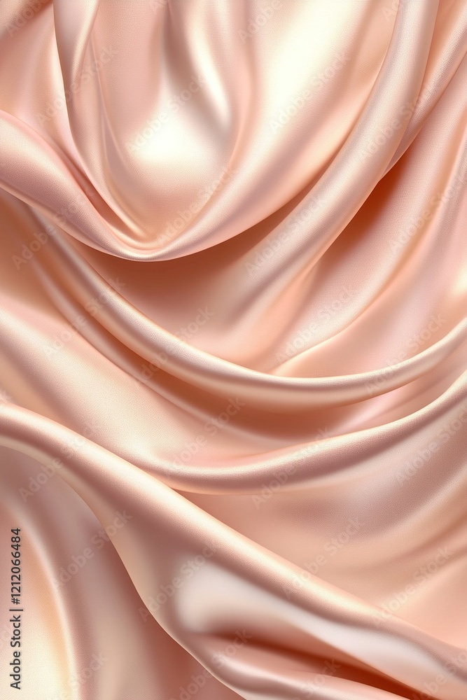 Aufkleber this visual showcases a soft gradient transitioning from dusty rose to champagne beige. the satin-li