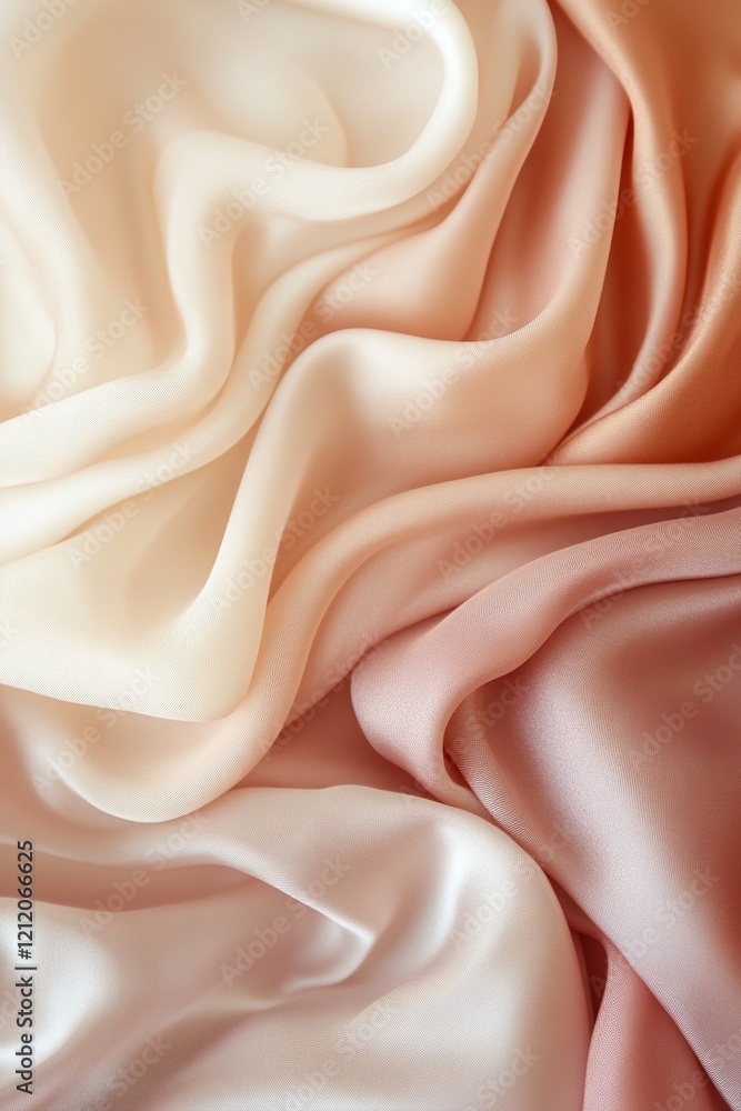 Poster soft hues of dusty rose transition gracefully into champagne beige, creating a calming gradient. the