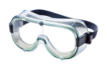 Clear Safety Glasses with Black Band