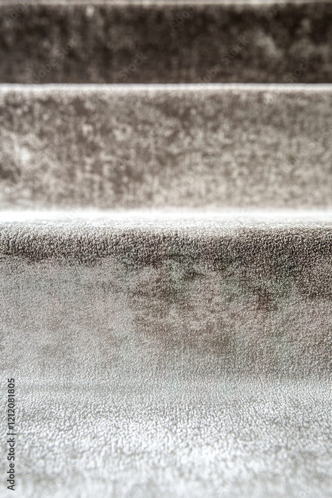 Poster featuring a smooth modern gradient that transitions from light taupe to antique silver, this design 