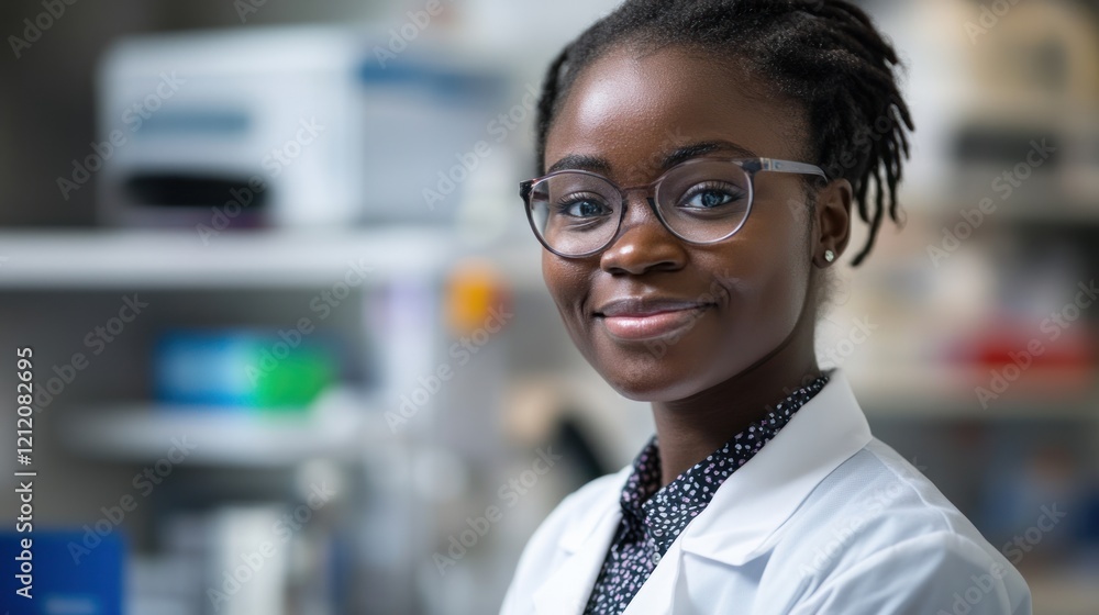 Poster a medical researcher studying rare diseases using ai-driven data models for advanced insights.