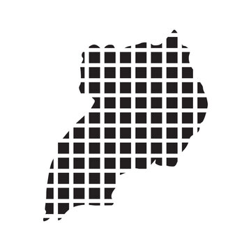 recommend clip art: Uganda Map Icon