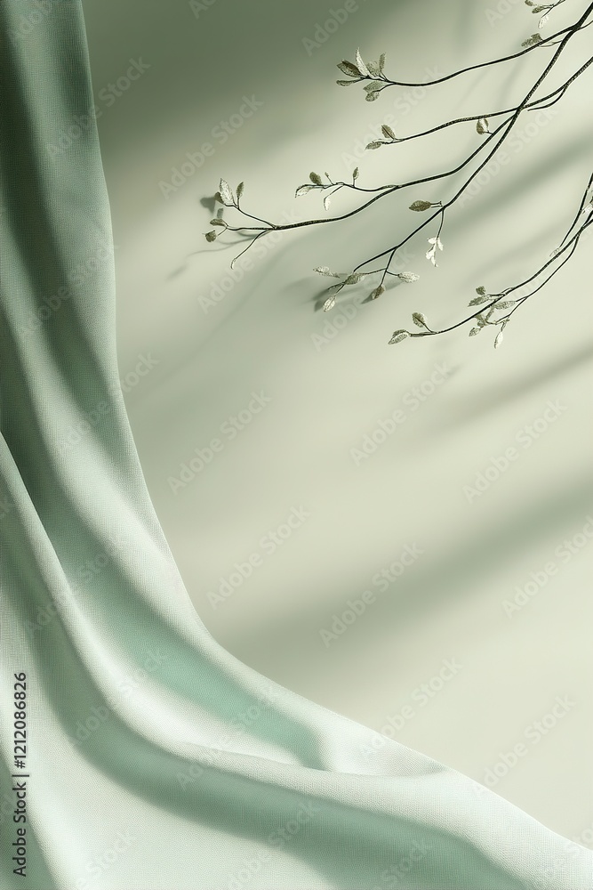 Poster the background showcases a gentle gradient that transitions from soft sage green to a creamy neutral