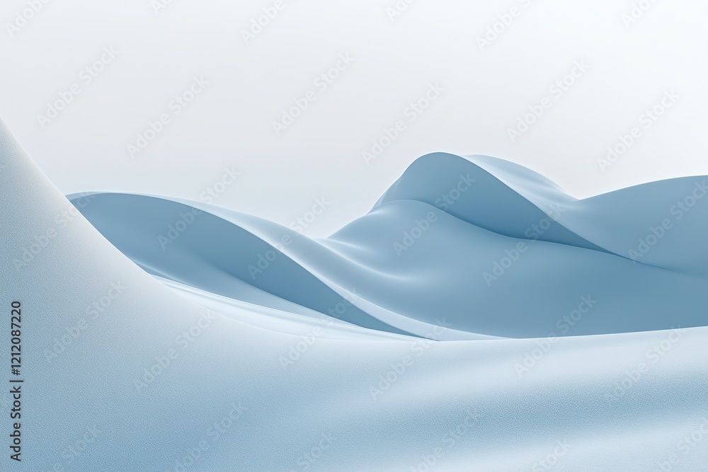 Poster a gentle transition from pale blue to white fills the space, evoking serenity and openness, with amp