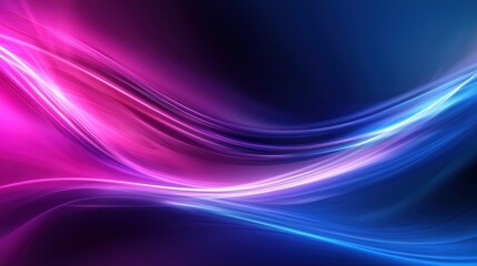 Fototapeta premium Ethereal Waves of Light in Vibrant Pink and Blue Tones Creating a Stunning Abstract Background for Creative and Modern Designs