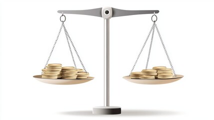 Financial Equilibrium: A Visual Representation of Value Comparison