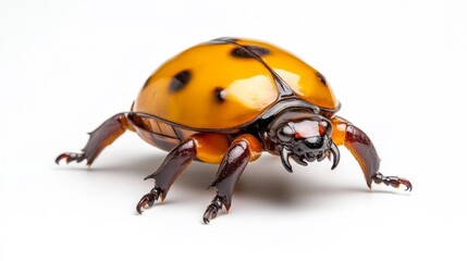 Fototapeta premium Exquisite Close-up of a Tortoise Beetle. Generative AI