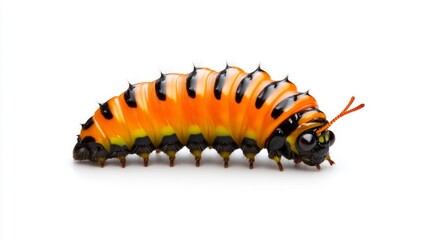 Naklejka premium Stunning Visual of Caterpillar Development. Generative AI