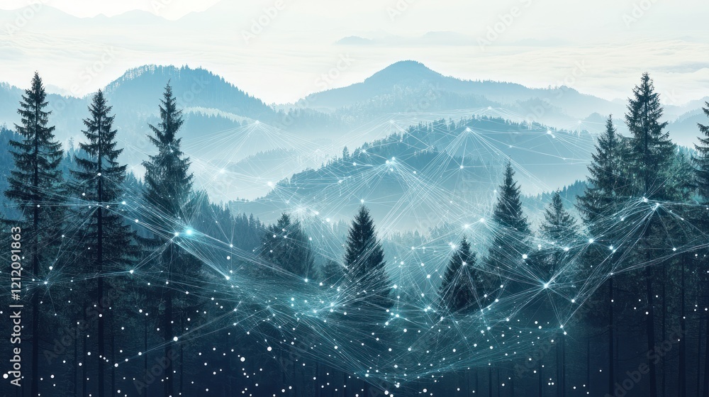Poster ai-driven systems offering real-time tracking of forest carbon variations.