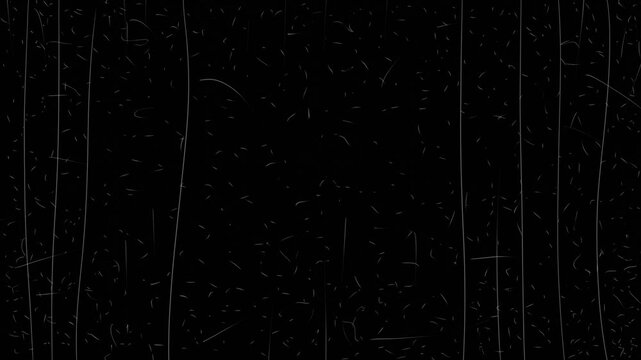 Seamless looping stop-motion animation of dust and scratches. Add a vintage, distressed, or aged film effect to your projects. Ideal overlay for achieving an authentic retro look.