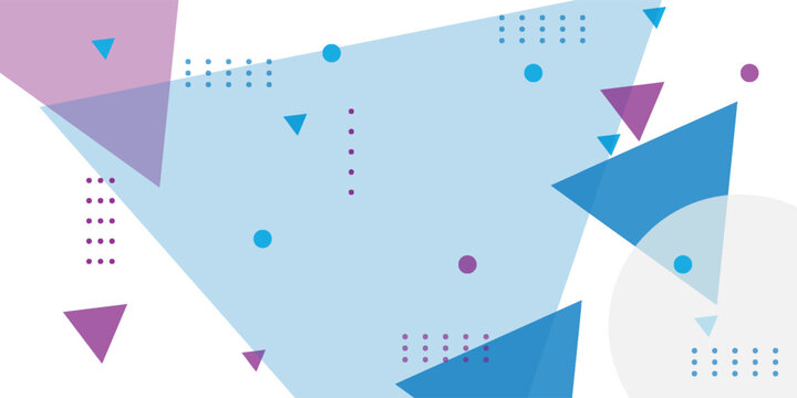 abstract background with memphis geometric shapes
