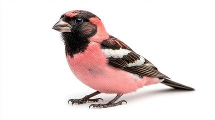 Fototapeta premium Colorful Rose-Breasted Grosbeak in Profile. Generative AI
