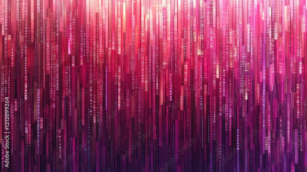Poster binary code background featuring a seamless arrangement of 0s and 1s.
