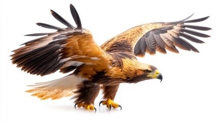 Obraz premium Dynamic Display of a Wedge-Tailed Eagle. Generative AI