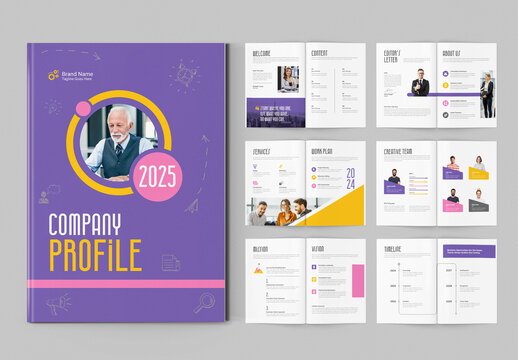 Company Profile Brochure Layout For Corporate Agencies