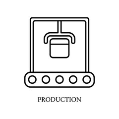 Icon a production, isolated against a clean background.